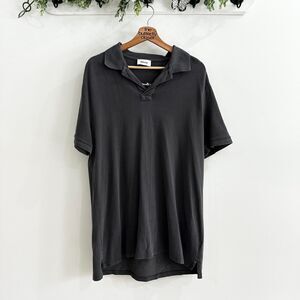 Elwood Men's Washed Polo Vintage Grey Size M. Embroidered country club